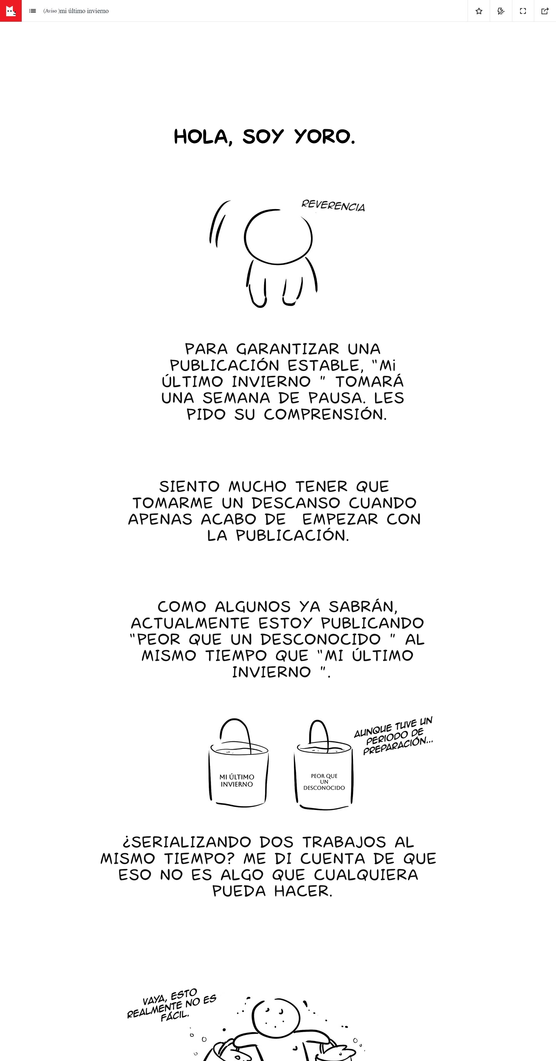 Mi último invierno capítulo 14.5, página 1