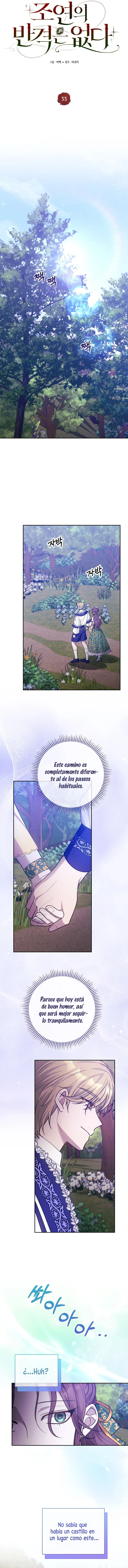 No hay contraataque del personaje secundario capítulo 33, página 3
