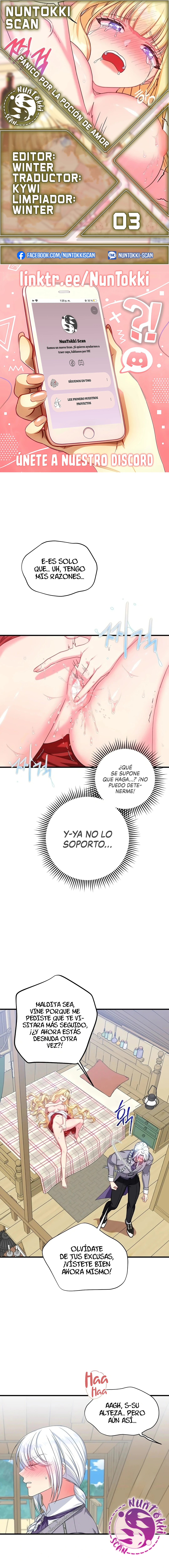Pánico por la Poción de Amor capítulo 3, página 1