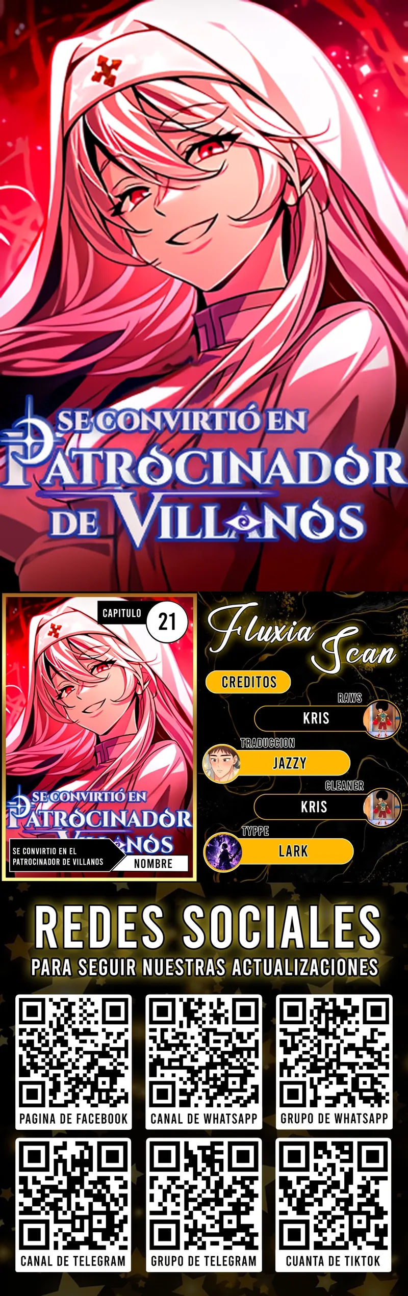 Se convirtió en  patrocinador de villanos capítulo 21, página 1