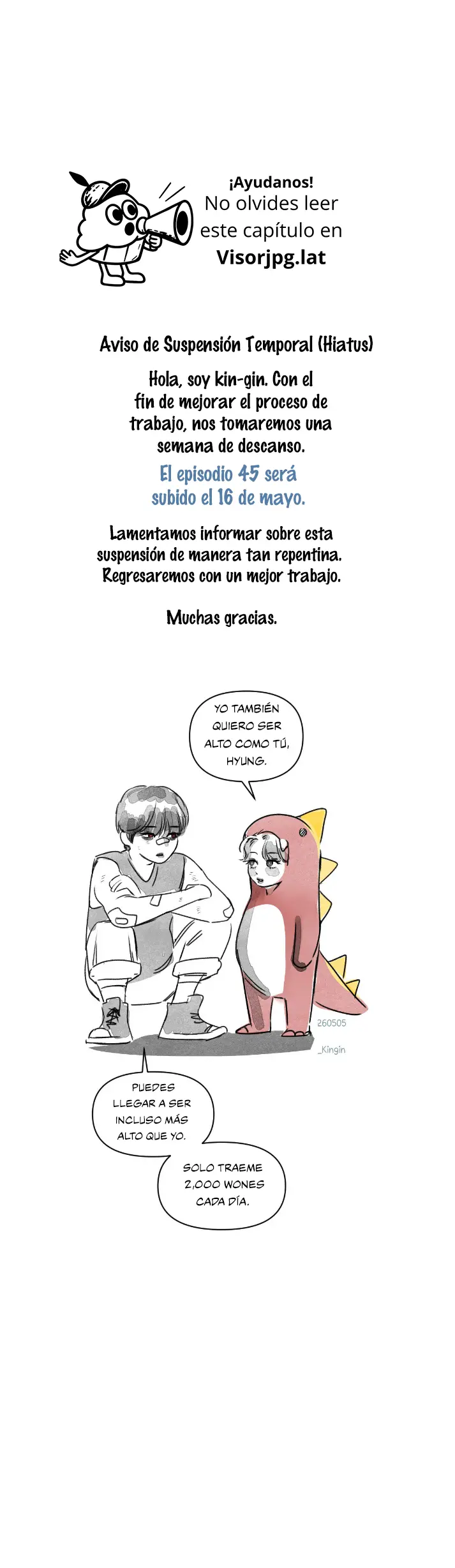 Shell Boy:  Enciende el amanecer capítulo 44.5, página 1