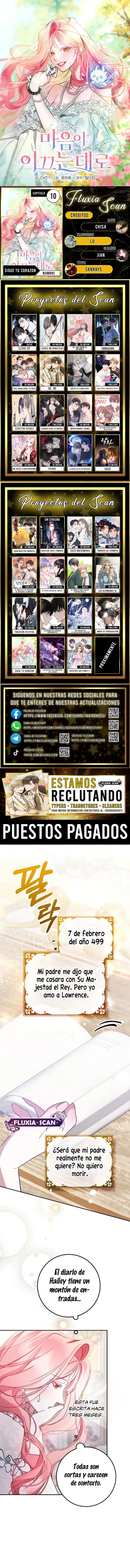 Sigue tu corazón capítulo 10, página 1