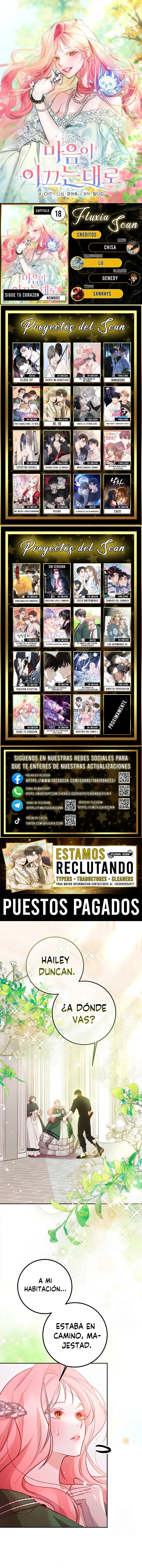 Sigue tu corazón capítulo 18, página 1