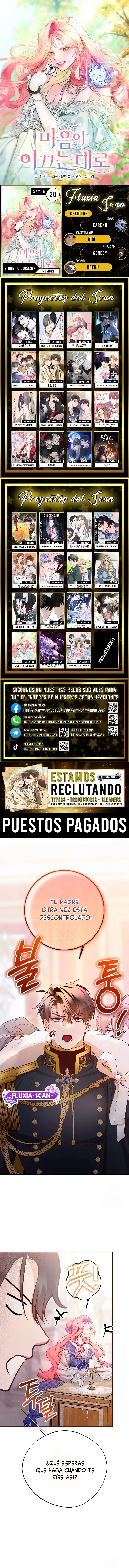 Sigue tu corazón capítulo 20, página 1