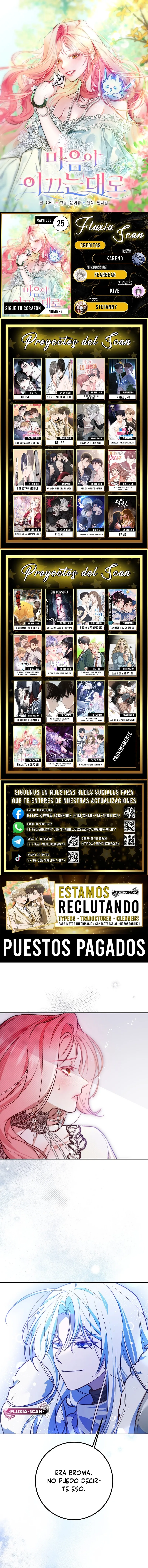 Sigue tu corazón capítulo 25, página 1