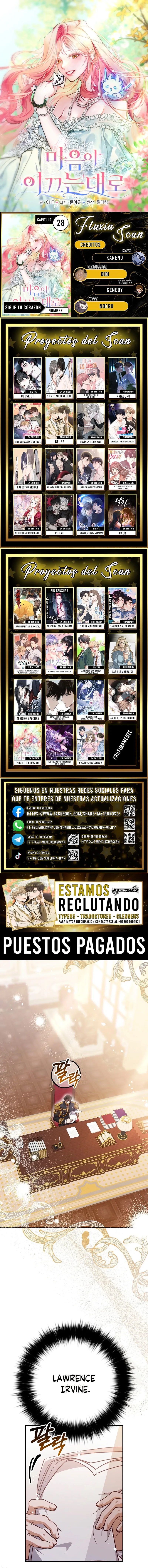 Sigue tu corazón capítulo 28, página 1
