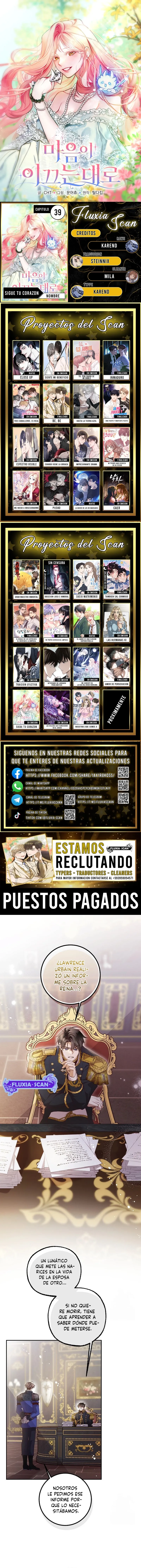 Sigue tu corazón capítulo 39, página 1