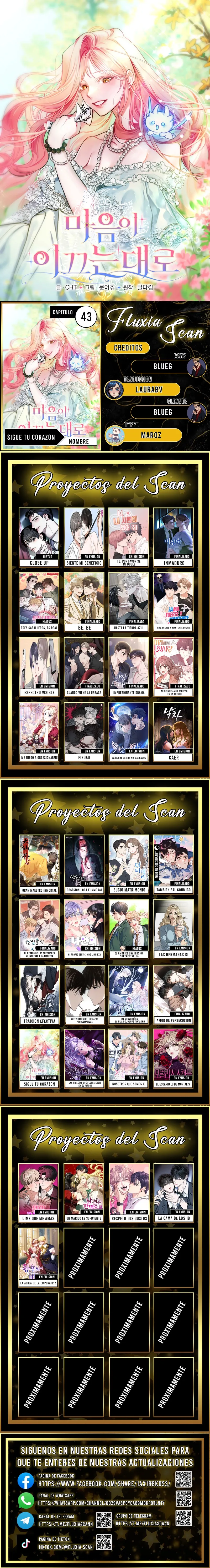 Sigue tu corazón capítulo 43, página 1
