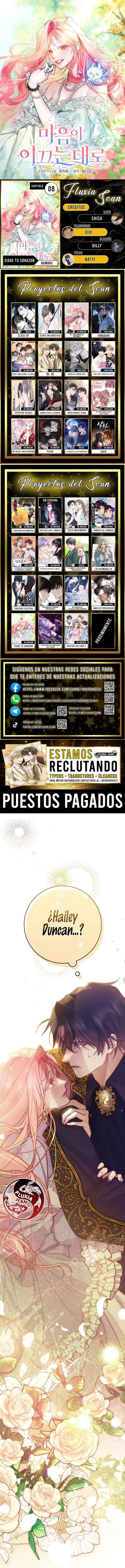 Sigue tu corazón capítulo 8, página 1