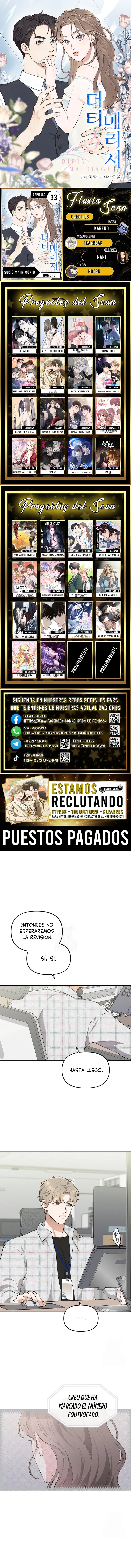 Sucio Matrimonio capítulo 33, página 1