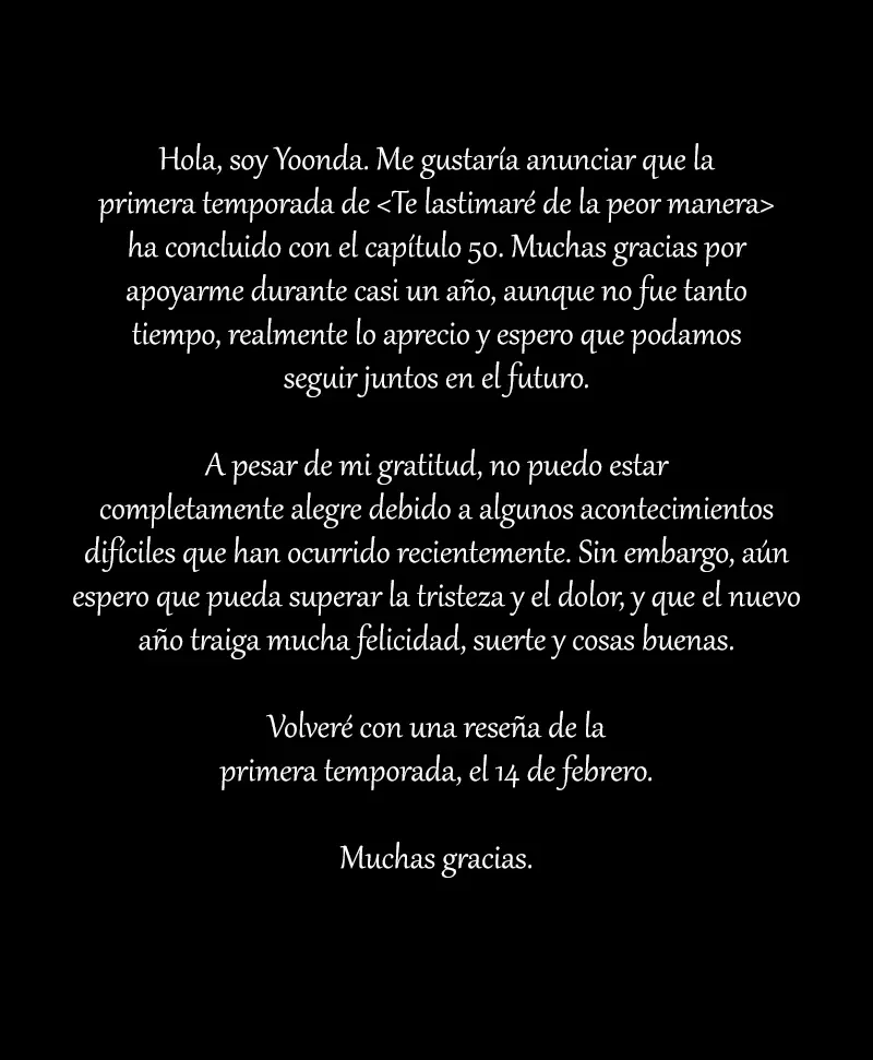 Te lastimaré de la peor manera capítulo 50.5, página 2