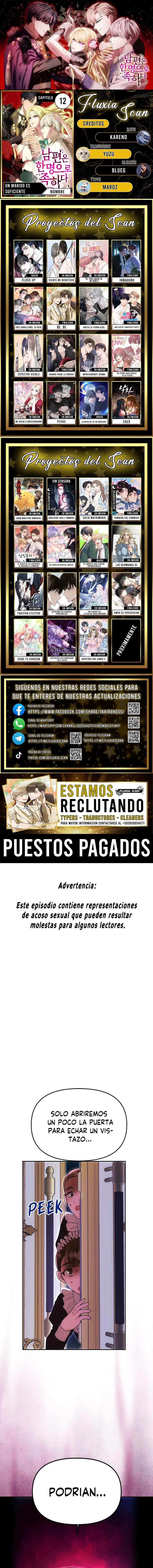 Un marido es suficiente capítulo 12, página 1
