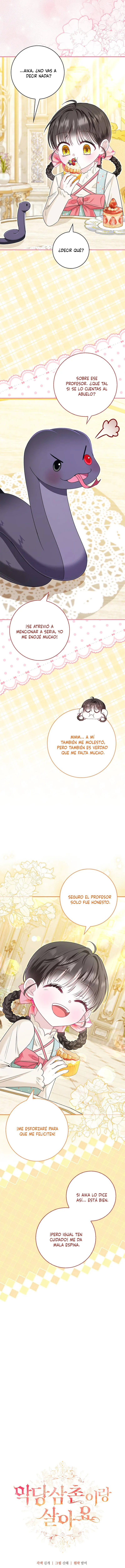 Vivo con mi tio villano capítulo 21, página 9