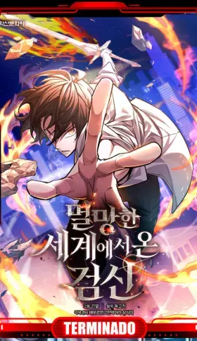 Portada de El Dios de la Espada de un Mundo Destruido